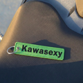 Embroidered Motorcycle Key Tag