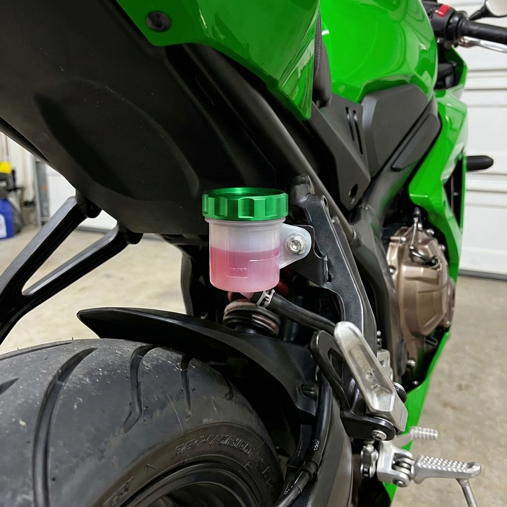 CNC Aluminum Rear Brake Reservoir Cap