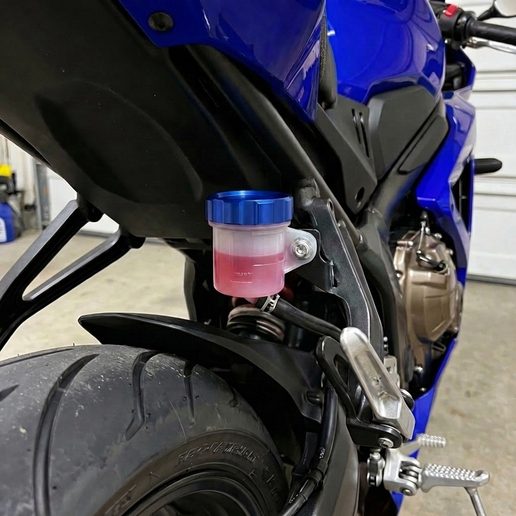 CNC Aluminum Rear Brake Reservoir Cap