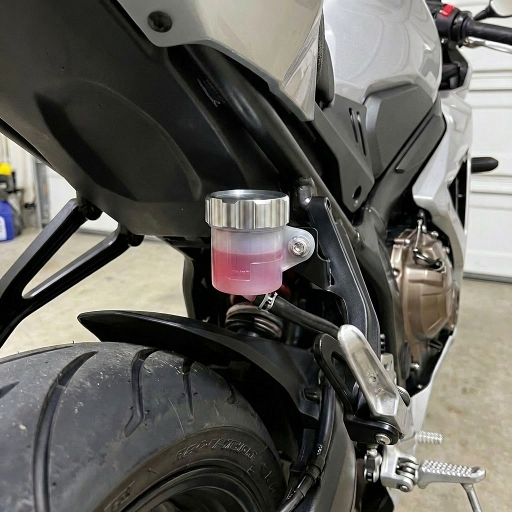 CNC Aluminum Rear Brake Reservoir Cap