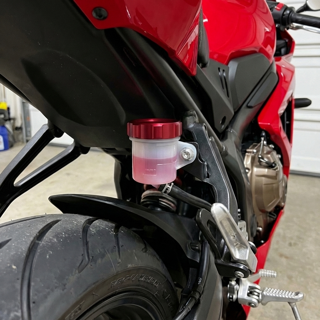 CNC Aluminum Rear Brake Reservoir Cap