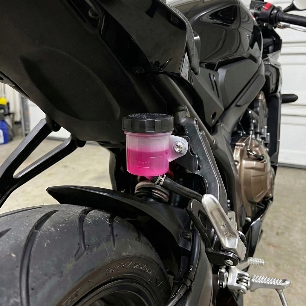 CNC Aluminum Rear Brake Reservoir Cap