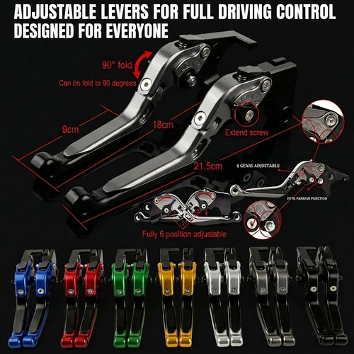 CNC Adjustable Folding Brake & Clutch Lever Set