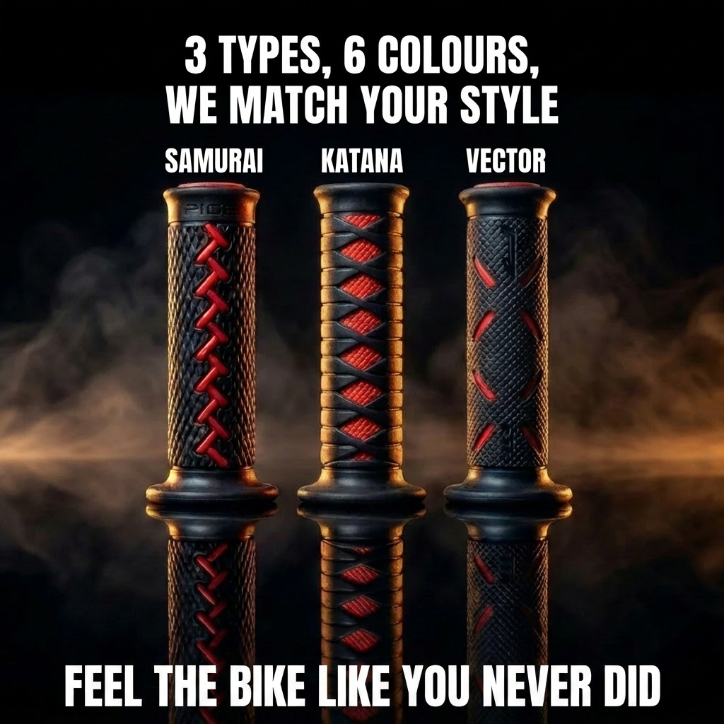 22mm performance motorcycle handlebar grips for supersport bikes
